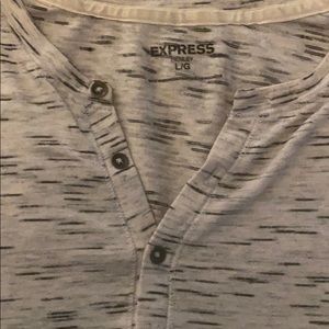 Express brand men’s Large grey Henley style T